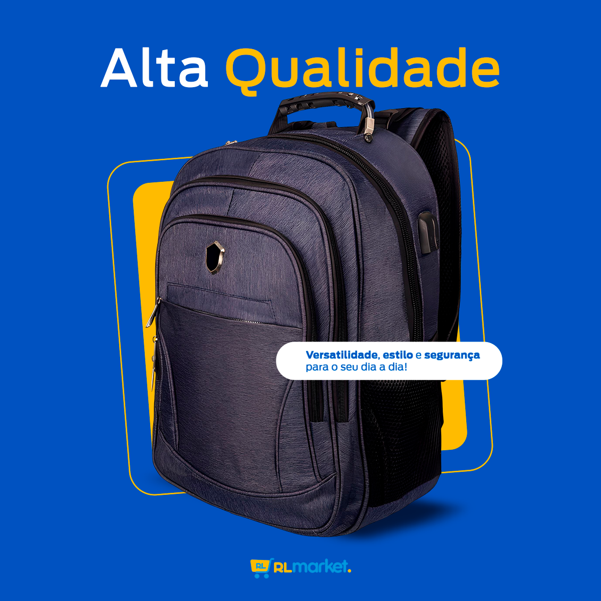 Mochila Grande Reforçada para Faculdade e Trabalho | Masculina e Feminina com Compartimento para Notebook 17 Polegadas