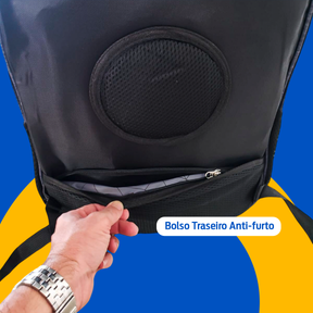 Mochila Grande Reforçada para Faculdade e Trabalho | Masculina e Feminina com Compartimento para Notebook 17 Polegadas