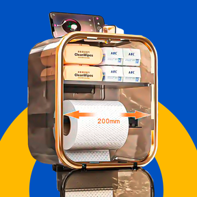 Suporte Papel Higiênico Porta Lenço Celular Banheiro Adesivo